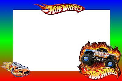 7 Artes] Convite Hot Wheels Grátis para Editar e Imprimir