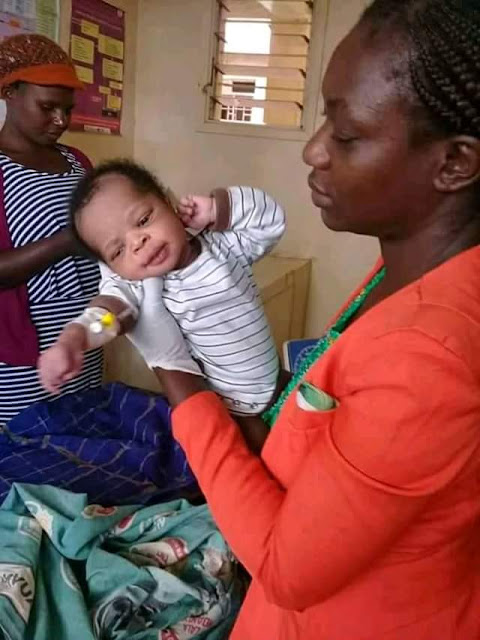 Beautiful baby boy found dumped in bush in Kenya(Photos)