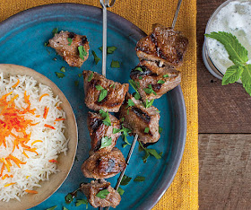 Lamb Kebabs in Pomegranate-Walnut Marinade (Kebab-e Torsh)