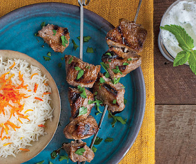 Lamb Kebabs in Pomegranate-Walnut Marinade (Kebab-e Torsh)
