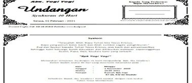 Download Undangan 40 Hari Meninggal Kristen Dua Lipa