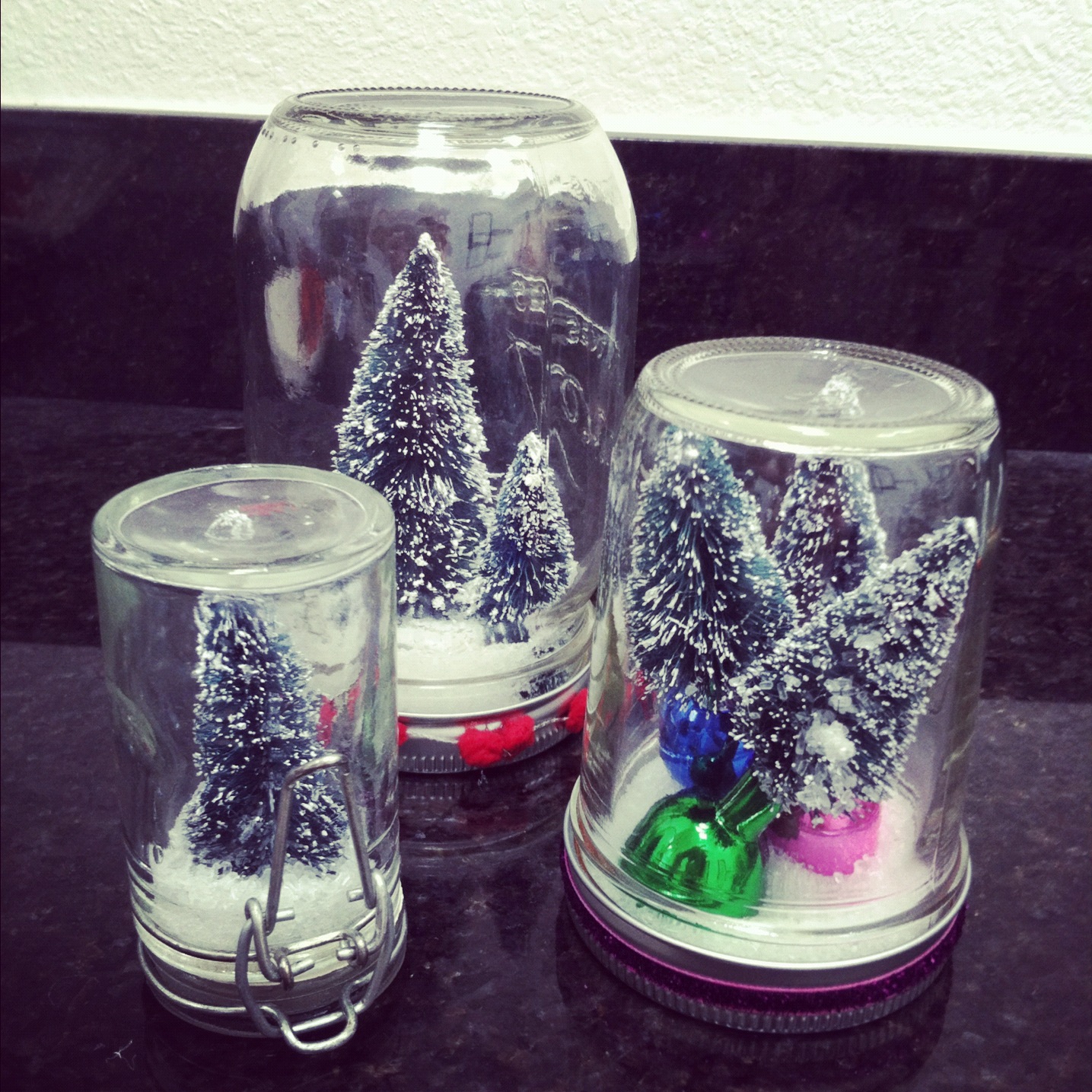 Christmas Glass Jar Snow Globe Craft Preschool Crafts for Kids