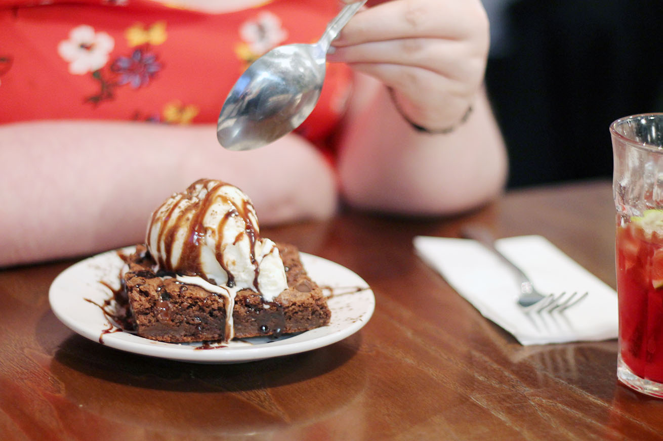 Brownie: food at Free State Kitchen, Liverpool
