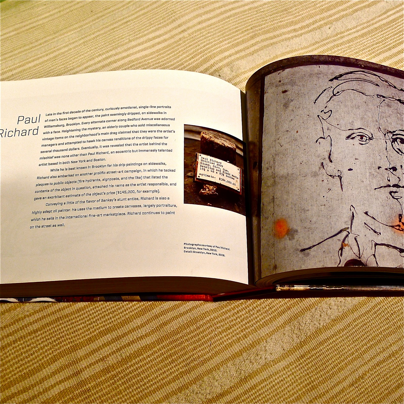evolution now: paul richard in graffiti book.