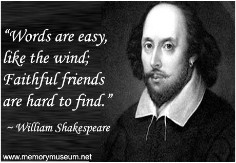 William Shakespeare (April 23, 1564 - April 23, 1616)