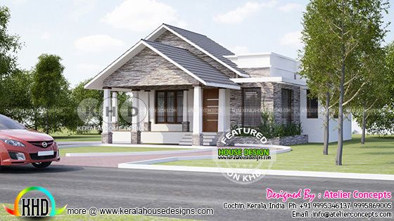 3 BHK Modern house plan by Atelier concepts, Cochin 3 BHK Modern house plan by Atelier concepts, Cochin