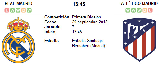 Real Madrid vs Atlético de Madrid en VIVO Real Madrid vs Atlético de Madrid en VIVO