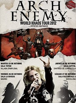 Arch Enemy en Madrid, Barcelona, Santiago y Pamplona en octubre