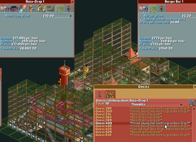 (스압주의) 롤러코스터 타이쿤 장인 - 킹무성