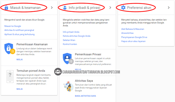 halaman akun saya google Cara Daftar Akun Google Baru lewat Laptop dengan Gambarnya