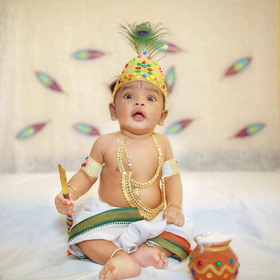 krishna jayanthi makeup for babies