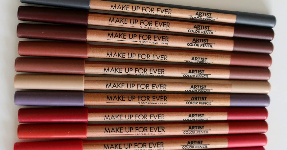 Make Up For Ever Artist Color Pencils Review, Swatches + Look