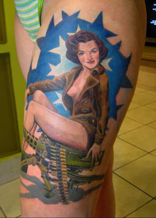 Pin Up Tattoos For Women 2
