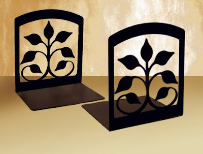 wrought iron bookends