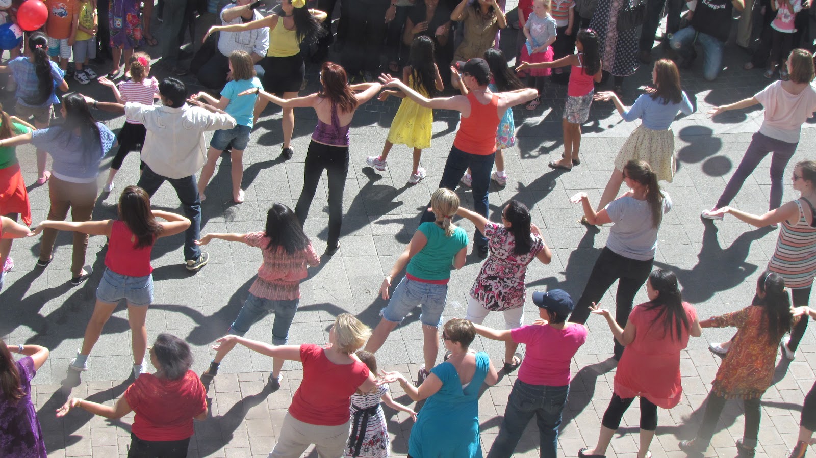 Flash mob dance at Australian National Multicultural Festival