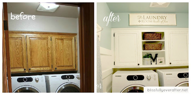 Our Laundry Room Makeover {for only $100} - Blissfully Ever After