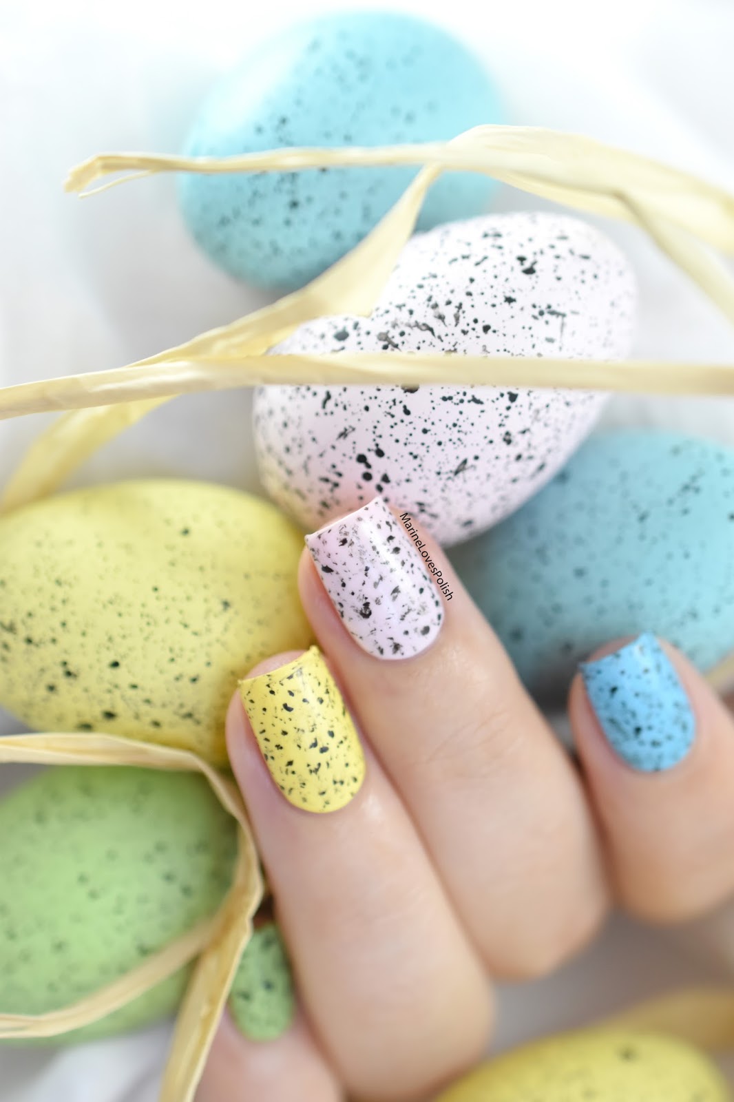 Nailstorming Happy Easter! / Speckled eggs nail art [VIDEO TUTORIAL