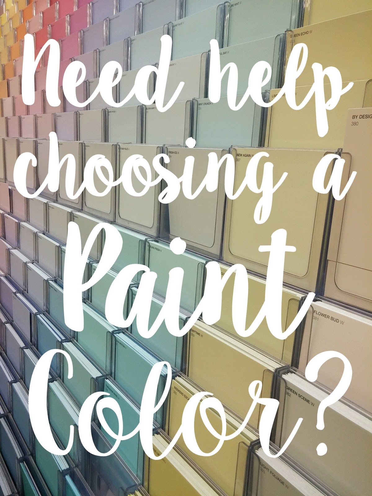 Chic On A Shoestring Decorating Need Help Choosing A Paint Color