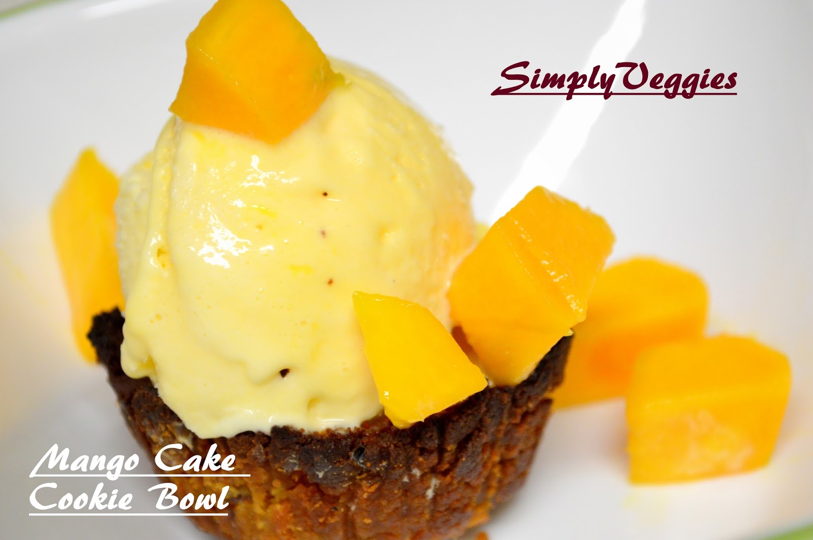 Mango Cake Cookie Bowl CreativeCookieExchange