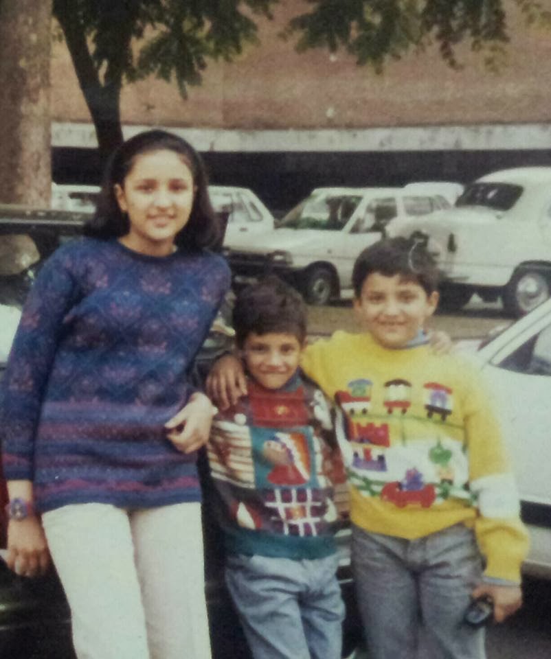 Bollywood Actress Parineeti Chopra Childhood Pic with Younger Brothers Sahaj Chopra & Shivang Chopra | Bollywood Actress Parineeti Chopra Childhood Photos | Real-Life Photos