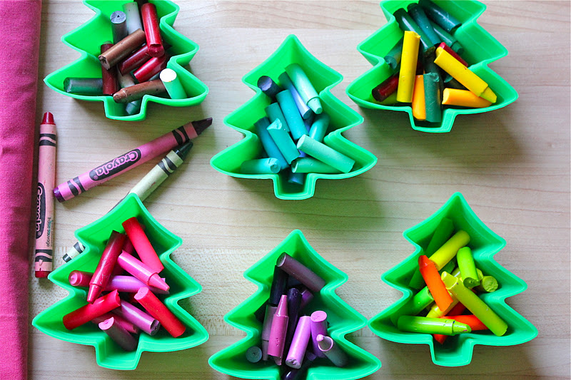ValSoCal: DIY Christmas Tree Crayons