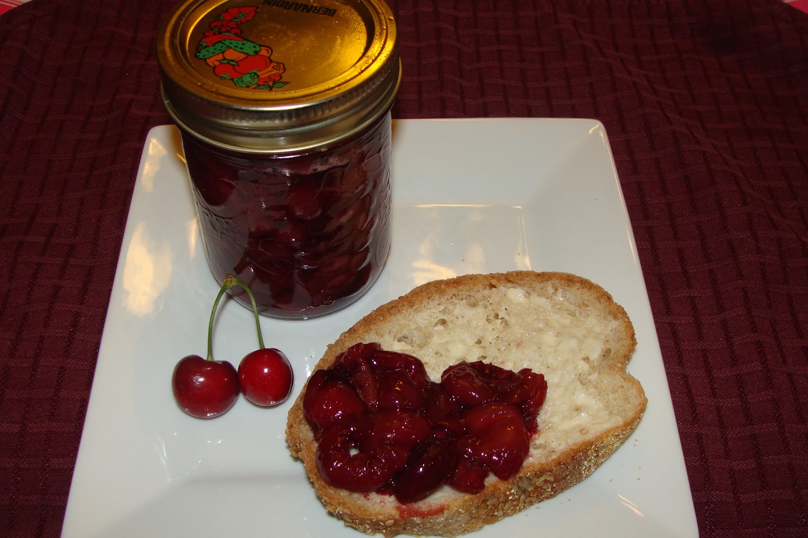 Lili popotte Confiture de cerises sans sucre