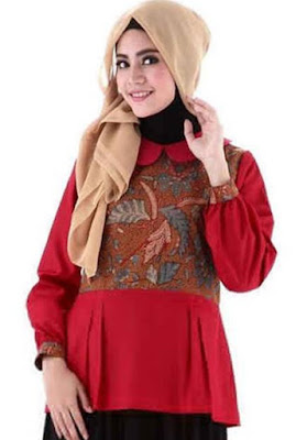 model atasan batik wanita muslimah gaya berhijab model atasan batik wanita muslimah gaya berhijab