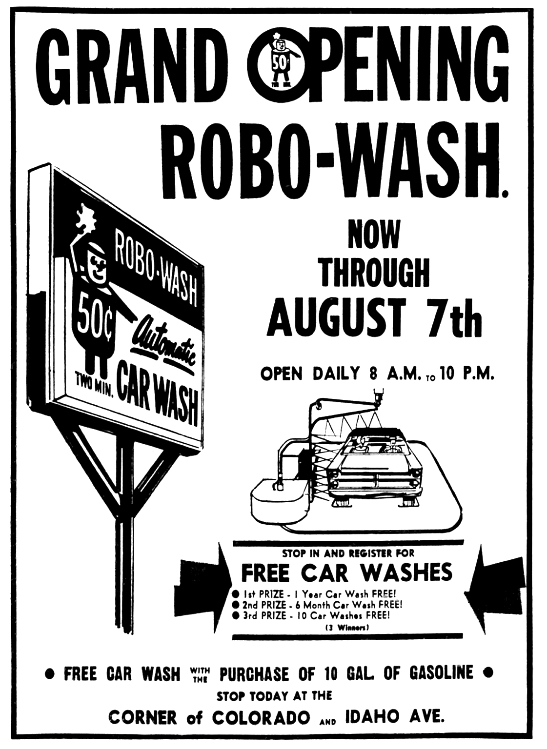Brady's Bunch of Lorain County Nostalgia Grand Opening of RoboWash 1966