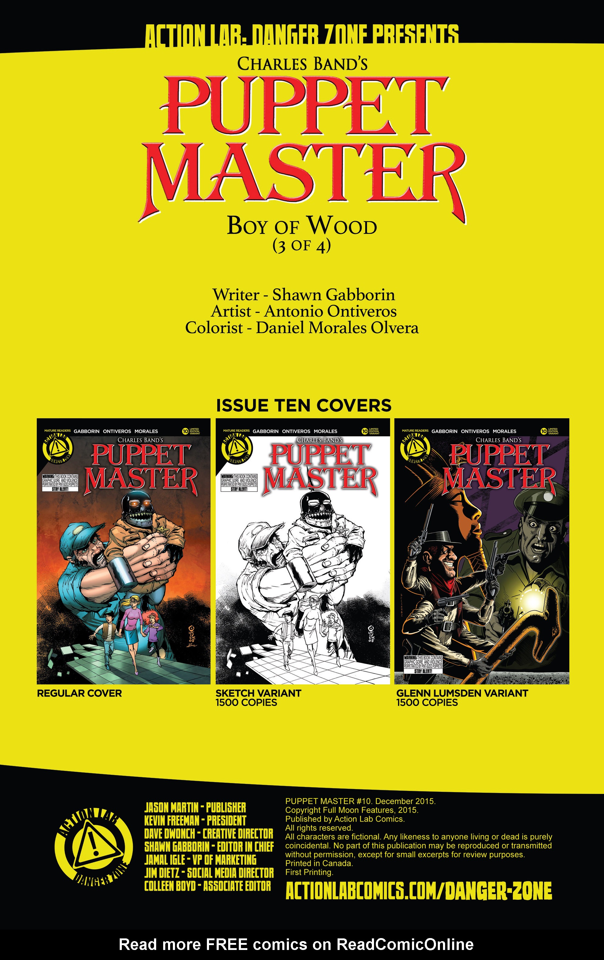 Read online Puppet Master (2015) comic -  Issue #10 - 2