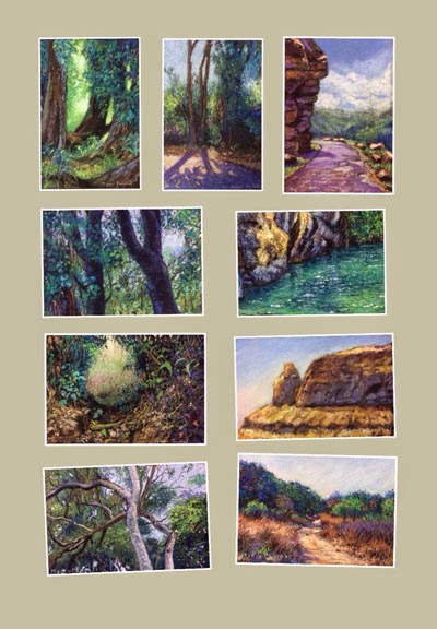 Original soft pastel landscape paintings by Manju Panchal