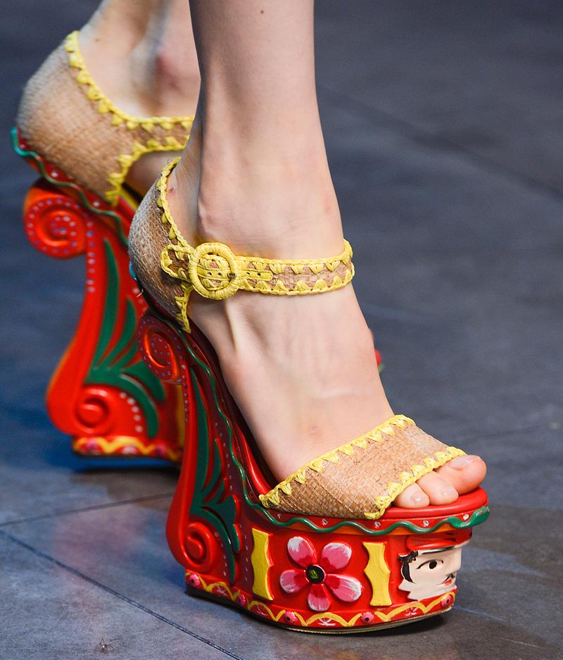 Fashion & Lifestyle Dolce & Gabbana Wedges... Spring 2013 Womenswear