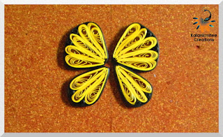 kalanirmitee: Paper quilling-quilled butterfly- quilled butterfly tutorial-quilling ideas