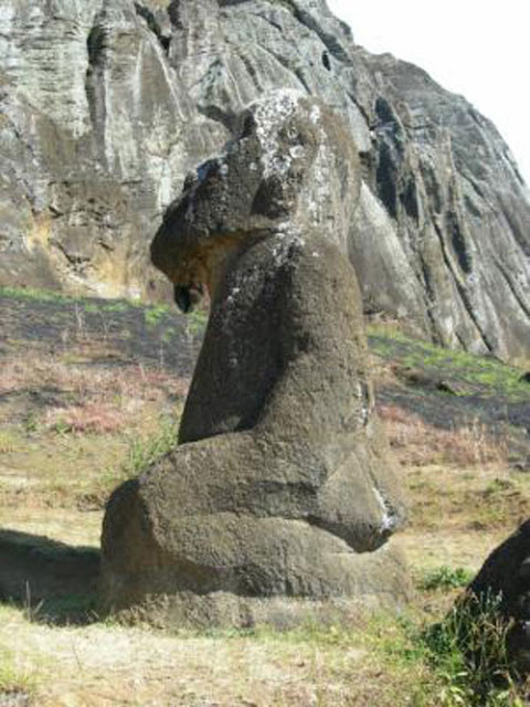 каменная фигура Тихий океан