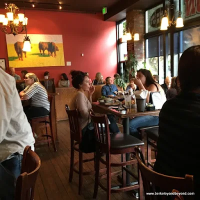 interior of The Burger Saloon in Woodland, California