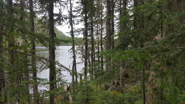 Lac sur le sentier en direction pour le mont du Dôme