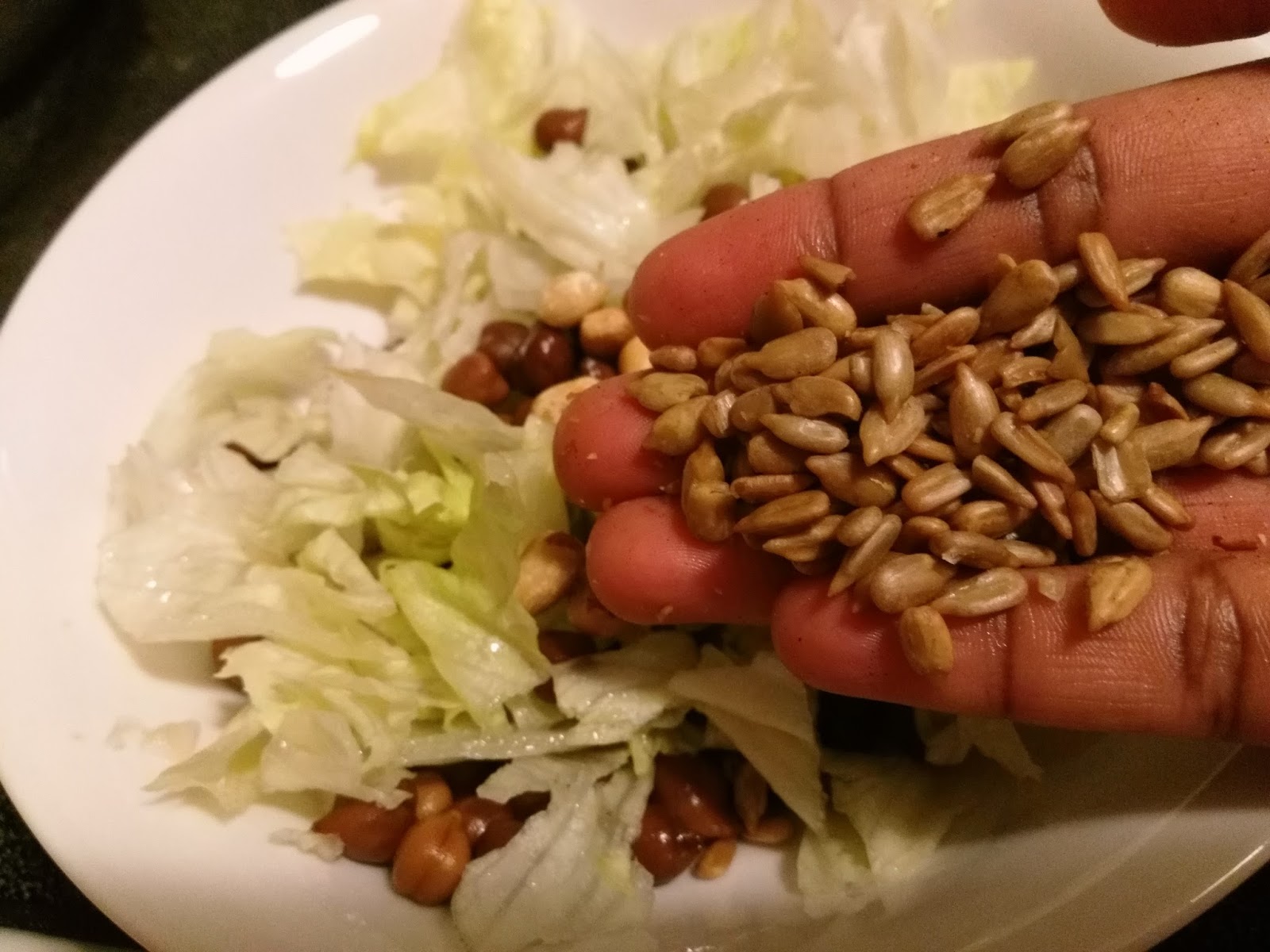 HEALTHY BLACK CHICK PEA, LETTUCE SALAD, Weight loss recipe