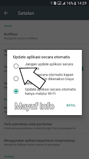 Cara Mengatasi/Menghentikan Download Update Aplikasi Otomatis Di Google Play Store Android