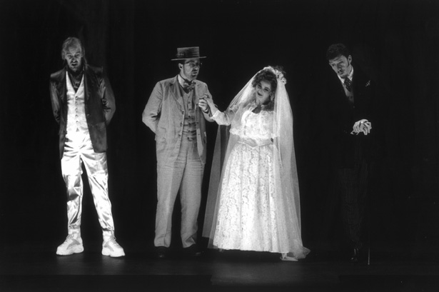 Donal (2nd from left) as Ernesto in "Don Pasquale" - La Monnaie, Brussels.