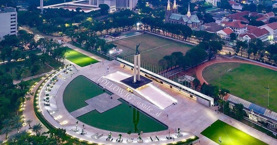 WOW... Amazing! Taman Lapangan Banteng Kini Jadi Spot Instagenik