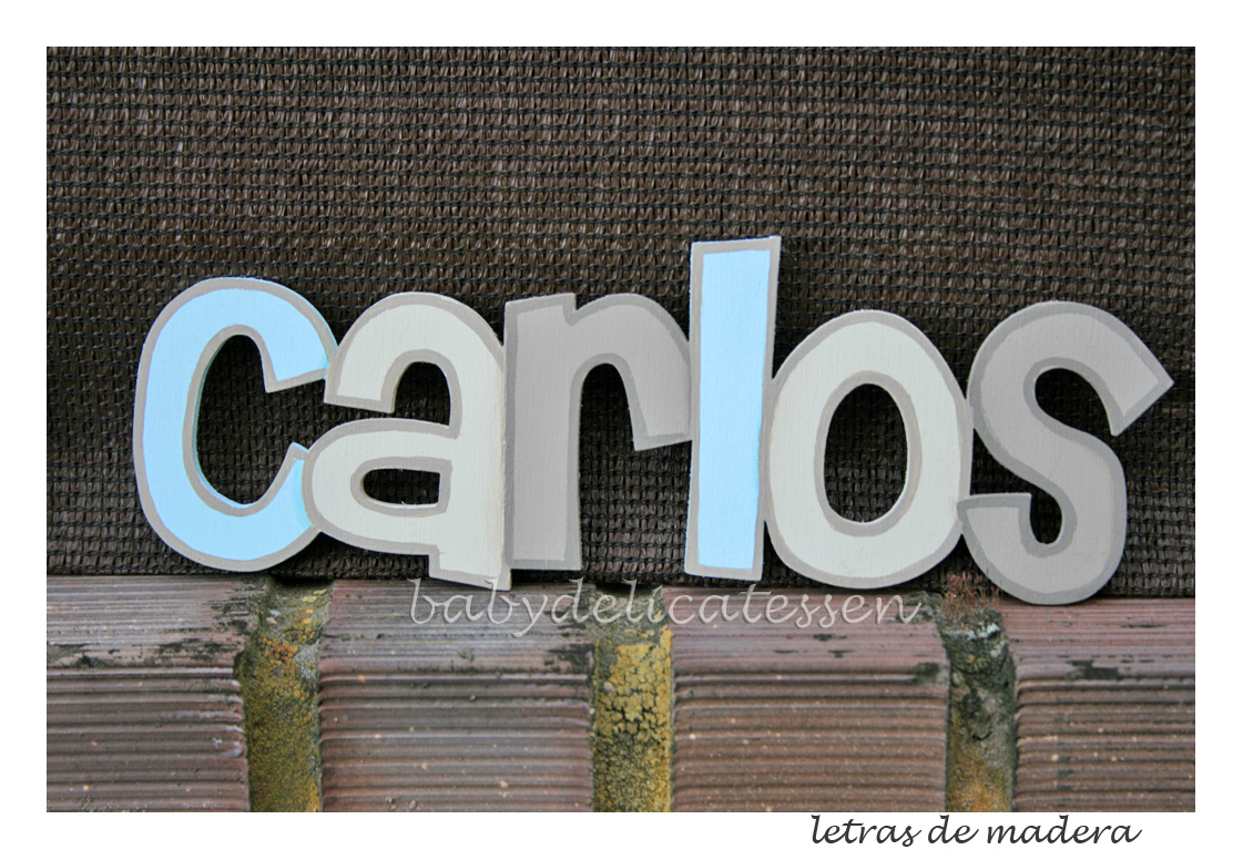 BABY DELICATESSEN LETRAS DE MADERA: LETRAS DE MADERA: JUAN CARLOS