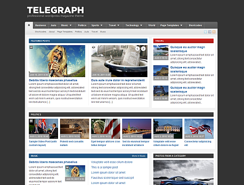 Telegraph - Magazine Wordpress Theme Free Download by WpZoom.