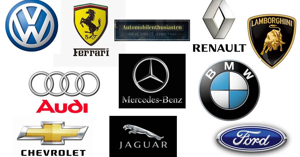 Berühmte Automarken und Automobilhersteller weltweit