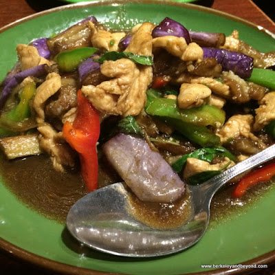 #22 pad ma kuer at Chabaa Thai Cuisine in San Francisco