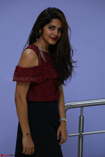 Pavani Gangireddy in Cute Black Skirt Maroon Top at 9 Movie Teaser Launch 5th May 2017  Exclusive 004