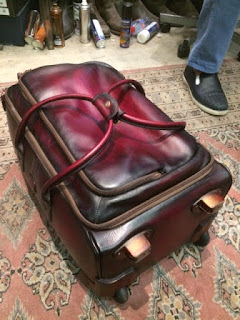 Bric's trolley, luggage, patina, paulus bolten, paris, custom made, patinaed bagage