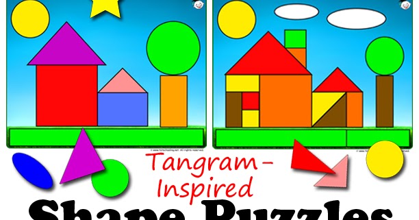 Tangram Shape Puzzles for Toddlers | Totschooling - Toddler and