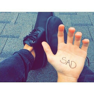 WhatsApp sad dp profile picture and images photo gallery download in best quality the written on hand sad dpz