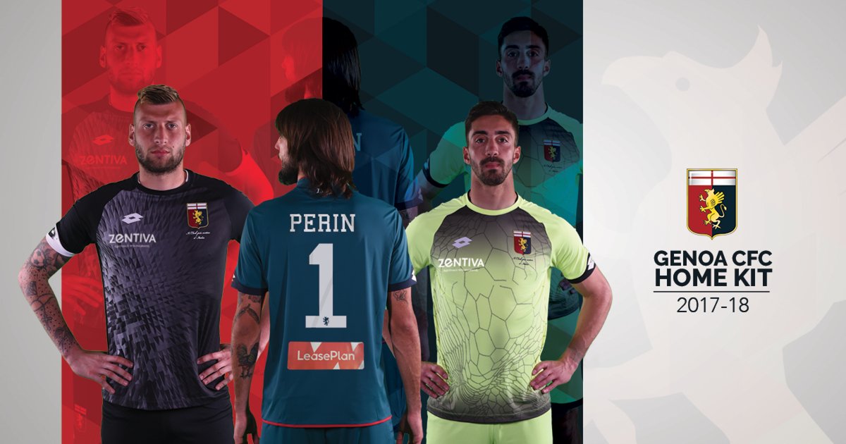 Genoa CFC 2018/19 Lotto Home Kit - FOOTBALL FASHION