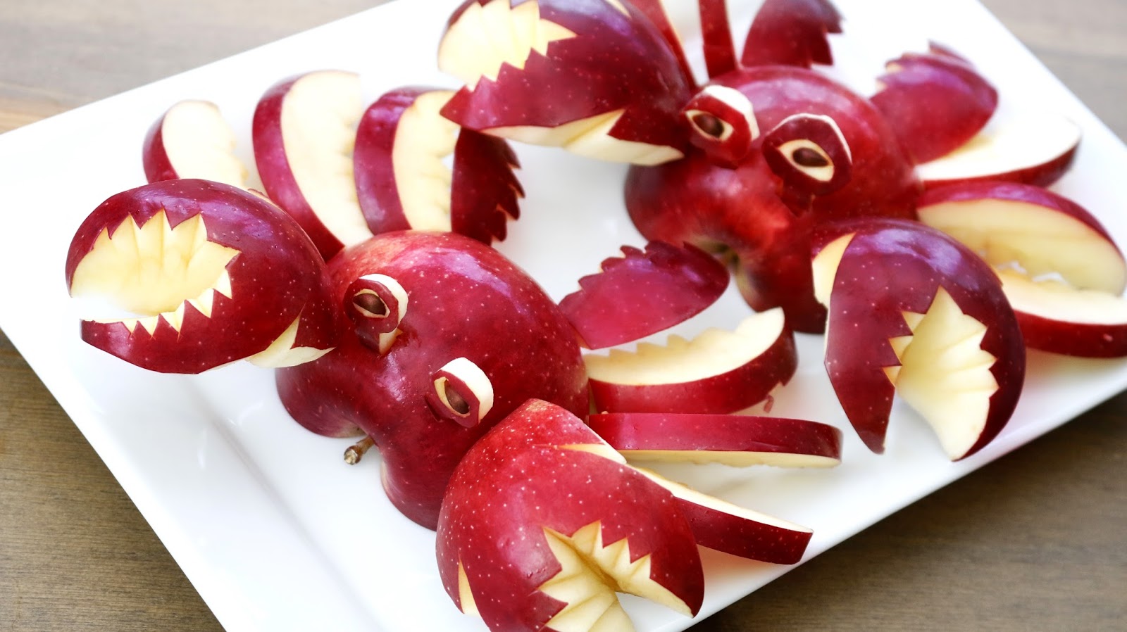 Josephine's Recipes Step By Step How It's Made Apple Crabs Apple Art Fruit Carving Garnish