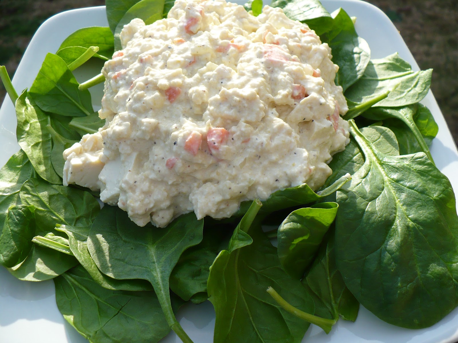 Vegan Buttons: Tofu Eggless Salad (from Crazy Sexy Diet) - favorite lunch
